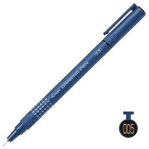 【パイロット】 水性ペン ドローイングペン 0.05mm 黒 S-15DRN05-B