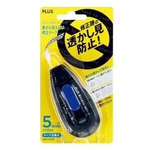 【プラス】裏から見えない修正テープ 5mm 47614 WH-015P 個人情報保護