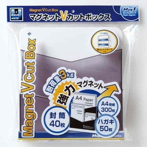 【マグエックス】 磁石 マグネットVボックス ホワイトグレー MVBK-WSG