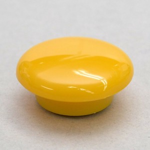 【マグエックス】 磁石 マグネット カラーボタン20 黄 10個パック MFCB-20-10P-Y