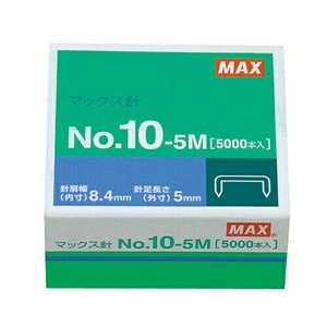 【MAX】 ホッチキス針 100本連結 　5000本　 MS91190 NO10-5M