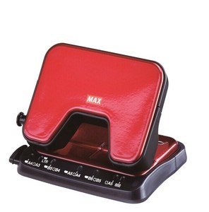 【MAX】 軽あけ2穴パンチ　 スクーバ25 　レッド