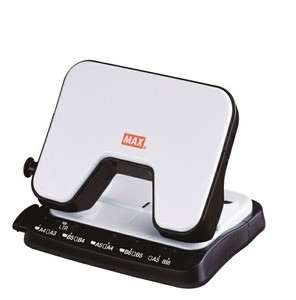 【MAX】 軽あけ2穴パンチ 　スクーバ25　 ホワイト