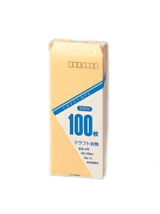 【マルアイ】 クラフト封筒 お徳用 100枚 長4 B5三つ折 トク-102H