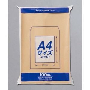 【マルアイ】 Zクラフト封筒 角2 A4サイズ 100枚 PK-Z128