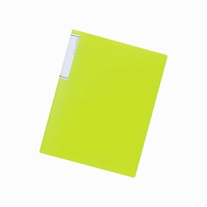 【リヒトラブ】 TEFFA クリヤーブック（スリムタイプ） A4・S型 黄緑 N7111-6