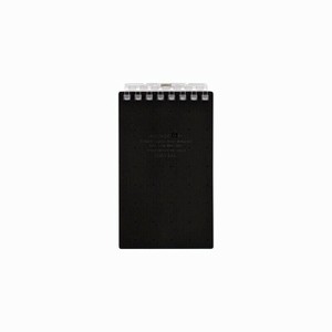 【リヒトラブ】 AQUA DROPs ツイストノート メモサイズ 8穴 黒 不透明 N-1661-24