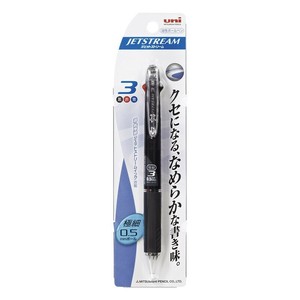 【三菱鉛筆】 油性ボールペン ジェットストリーム 3色 0.5 黒 SXE3400051P.24