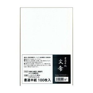 【志昌堂】 書道半紙 100枚 文帝 K-1