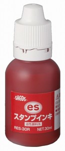 【新朝日】 ESスタンプインキ 赤 RES-30R