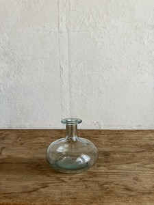リサイクルガラス FLORERO BOTELLA フラスコ　花瓶/植物/園芸/ディスプレイ