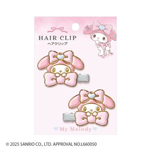 【先行受注】エポキシ樹脂ヘアクリップ るんるんリボン サンリオキャラクターズ 予約〆10/8