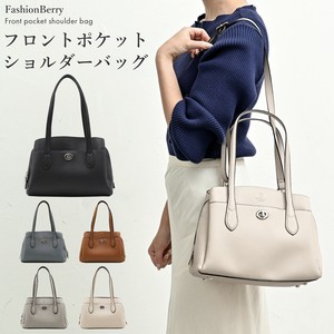 Shoulder Bag Ladies fashion Lightweight Shoulder Bag 2Way Front Synthetic Leather Pocket