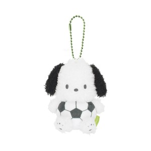 1月新発売　サンリオキャラクターズ ぬいぐるみマスコット　サッカー／ポチャッコ