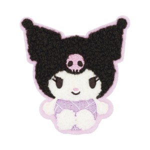 1月新発売　サンリオキャラクターズ モコモコ刺繍ステッカー　バレー／クロミ