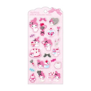 1月新発売　サンリオキャラクターズ ジュエルマシュマロステッカーズ　ピンクティータイム／マイメロディ