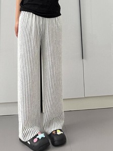 ワイドパンツ ストライプ ゆったり 快適 レディース ファッション   MBQ3673