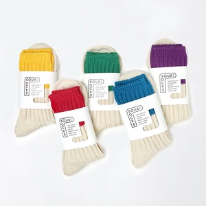 【SOUKI SOCKS】CRAYON エコシルクコットン