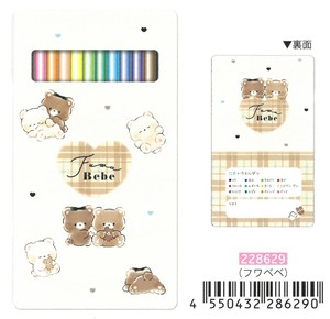 【2025年秋冬新作予約】【新学期】缶ケース入り12色色鉛筆　フワベベ　228629