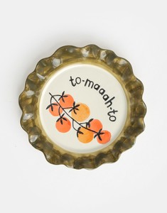 【caroline gardner】KHAKI TOMATO PLATE