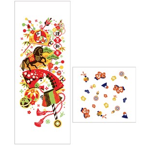 《予約：受注締切25年11月中旬》干支 午 タオル てぬぐい ふきん 配りもの ギフト 名入れ 熨斗