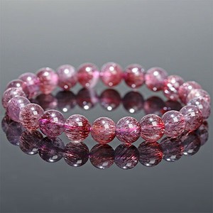 天然金紅石/发晶手链 手链 8mm