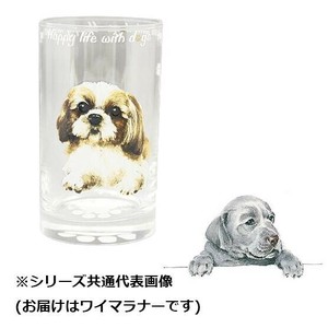 わんコレ ガラスタンブラー ワイマラナー wa-gt-S18