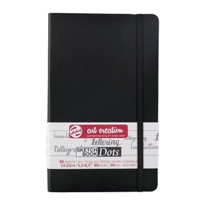 ターレンス アートクリエーションドットブック ブラック13×21cm T9314-402M 490980
