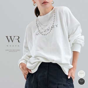 【2025/AW/新作】〈トップス〉遊び心とエレガンスの融合◎トロンプイユネックレスptPO