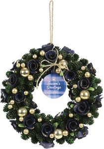 クリスマス リース グリーン Φ28 インテリア かわいい ナチュラル 箱入 ギフト プレゼント