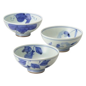 波佐見焼 伊万里青磁絵茶漬3客揃 007-226M 5160-077