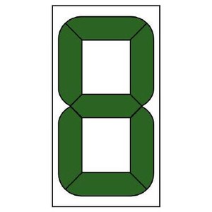 ユニット デジタル数字札交換用(小)マグネット付 899-35