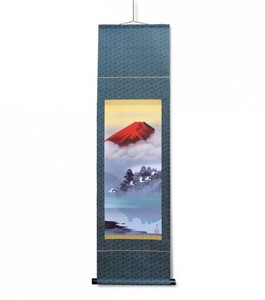 鈴村秀山 掛軸(尺幅)　「赤富士飛翔」　112879