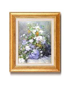 ルノワール名画額F6金　1741940・花瓶の花
