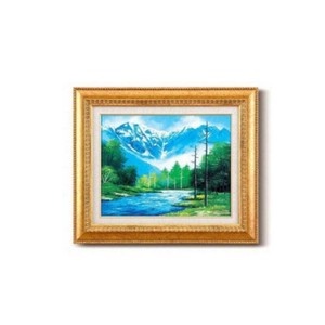 工藤昭重油絵額F6金　1128840・上高地