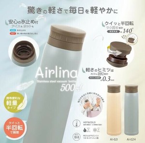 エアリーナ ステンレスボトル500ml AI-02H グレー 316610 70