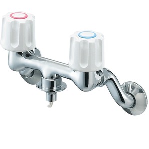 SANEI ツーバルブ洗濯機用混合栓 K1101TV-1-W