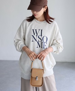 WINSOME刺繍レタリングスウェット　ロゴ刺繍　トレーナー　スウェット　ロゴトレーナー　ロゴ刺繍
