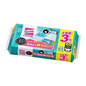トイレクイックル　ミントの香り　つめかえ用　スーパージャンボパック 30枚入 【Quickle】