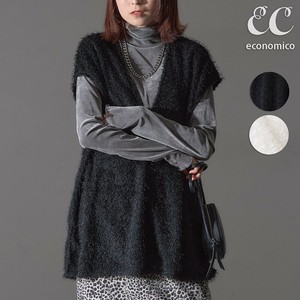 ふわふわ シャギーV首ベスト　2025AW　 Economico東京