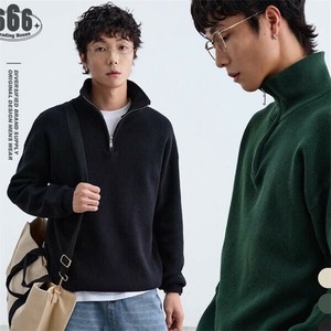 P23422 カーディガ ファッション 厚手長袖 ニット セーター 無地 男女通用トッブス レトロ 　2025秋新作