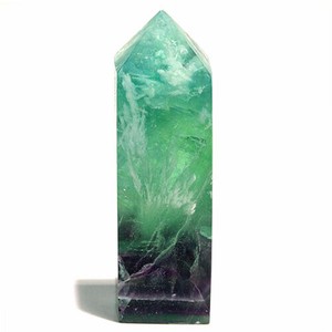 エンジェルフェザーフローライト ポイン オベリスク 置物 Angel Feather Fluorite