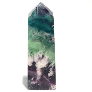 エンジェルフェザーフローライト ポイン オベリスク 置物 Angel Feather Fluorite