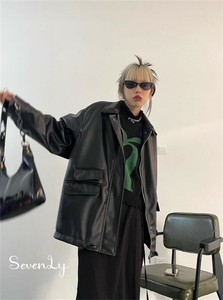 限定販売 ゆったりする レザージャケット レディース「2025新作」