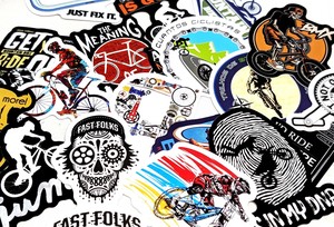貼る時はよーく考えてから貼ってください！NO BIKE NO LIFE！【MTBバイクステッカー】