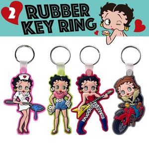 【永遠に愛されるベティちゃん♡】【ぷくっとオシャレ】BETTY BOOP RUBBER KEYRING 1 ◾️ラバーキーリング