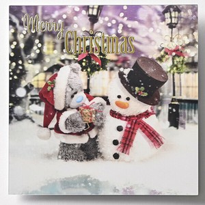 クリスマスベア3Dポストカード ★人気商品 ■デジタル加工により浮かび上がったように見えます