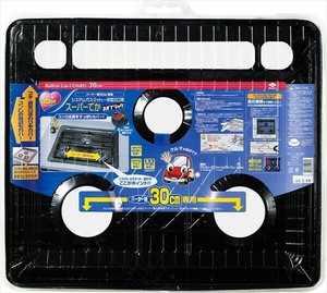 バーナー間30cm専用システムガスマット一体型3口用スーパーでかネオブラック 【アルミ】