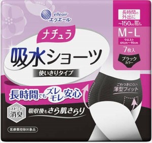 ナチュラ吸水ショーツML150cc7枚 【生理用品】