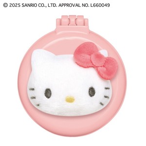 ■2025AW　先行予約■　サンリオキャラクターズ　ふわぬいミラーブラシ　ハローキティ